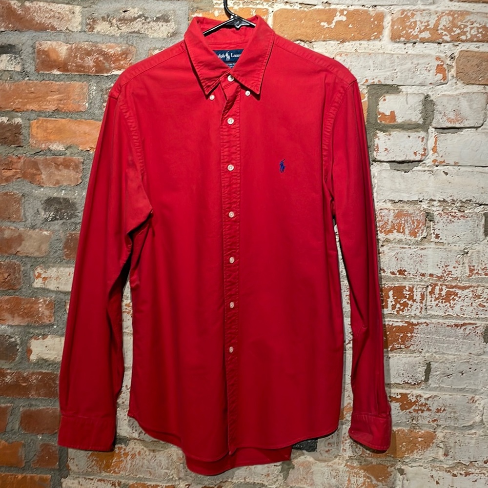 Red Button Down Ralph Lauren